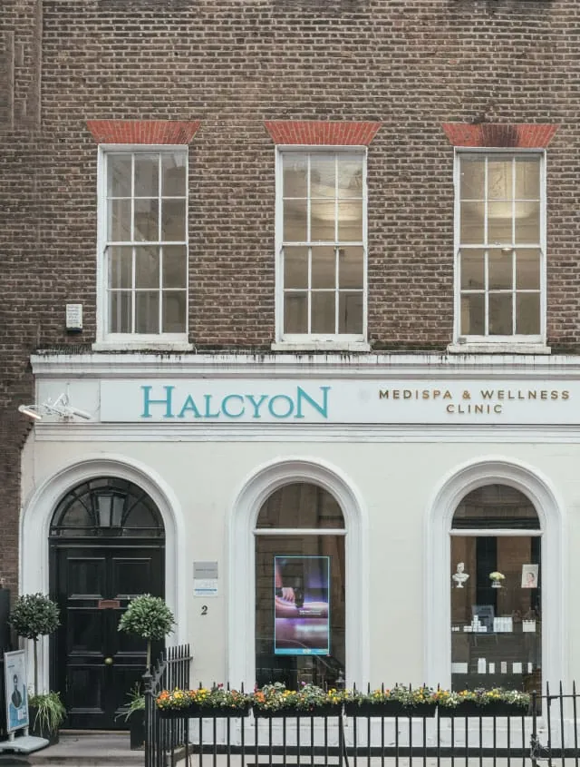 The Halcyon Medispa shopfront at 2 Hinde Street, Marylebone, London