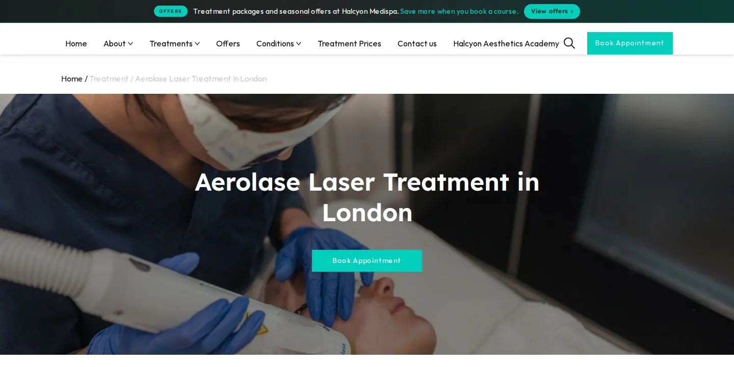 Aerolase Laser Treatment in London: Halcyon Medispa's Aerolase page